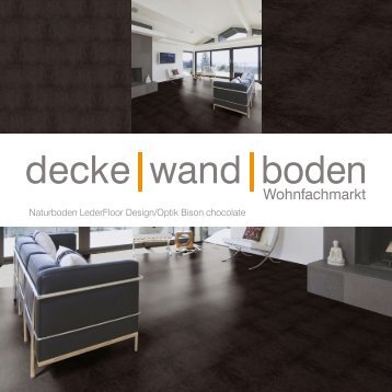 dwb Produktinformation LederFloor Bison chocolate L710