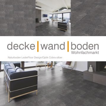 dwb Produktinformation LederFloor Cobra silber L708