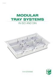 Modular Tray System in ISO and DIN