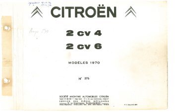 Citroen 2CV4-6 No 576 Modeles 1970