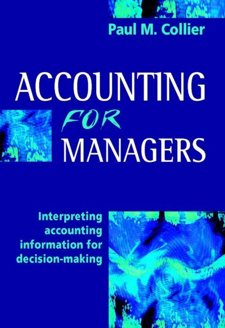 Paul Collier - Accounting for Managers