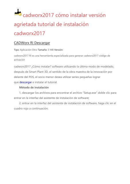 Cadworx 2017 manual download