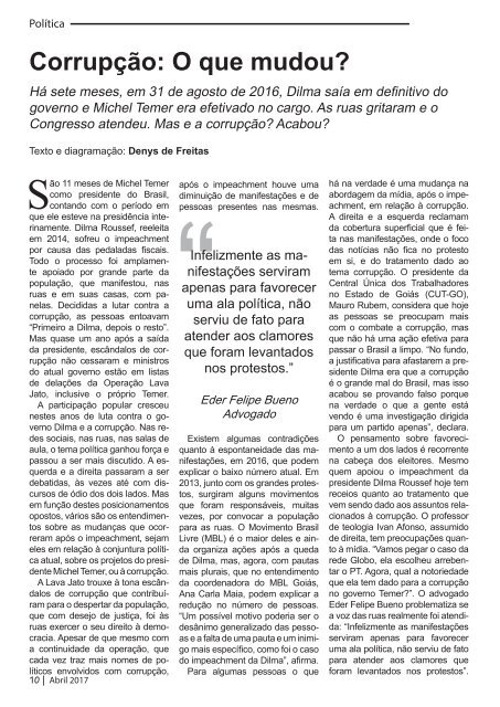 Revista Entrelinhas - Abril 2017
