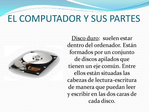 EL COMPUTADOR 6º