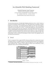 An eXtensible Web Modeling Framework - CiteSeer