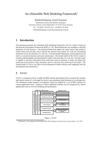 An eXtensible Web Modeling Framework - CiteSeer