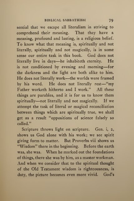 Abram Herbert Lewis - Spiritual Sabbathism