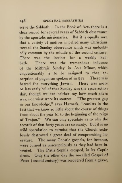 Abram Herbert Lewis - Spiritual Sabbathism