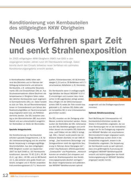 GNS - Unternehmensmagazin 3