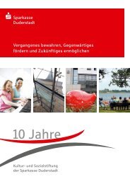 10 Jahre - Sparkasse Duderstadt