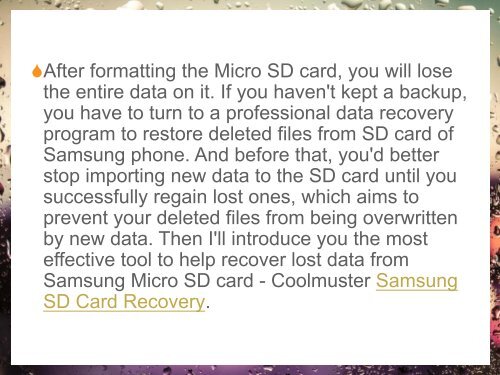 How to Recover Lost Data from Samsung Micro SD Card