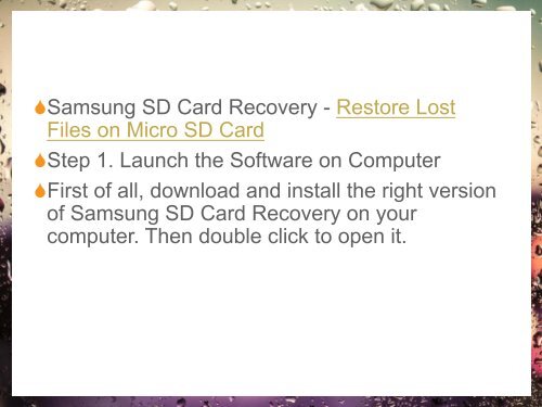 How to Recover Lost Data from Samsung Micro SD Card