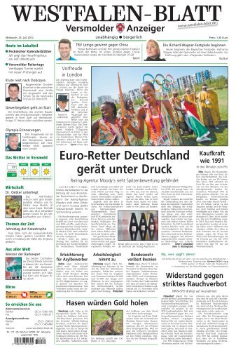 Versmolder - Westfalen-Blatt : eZeitung - Ihre Lokalausgaben im ...