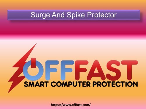 Surge And Spike Protector - Smart Computer Protection