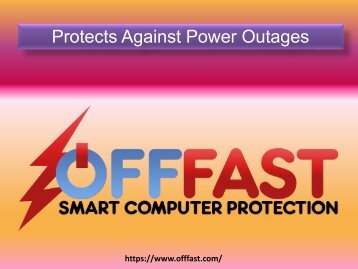 Protects Against Power Outages - Smart Computer Protection