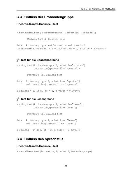 Die Intonation von Entscheidungsfragen bei Morbus Parkinson unter ...