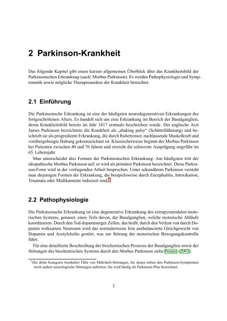 Die Intonation von Entscheidungsfragen bei Morbus Parkinson unter ...