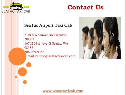 SeaTac Airport Taxi | SeaTac Taxi Cab