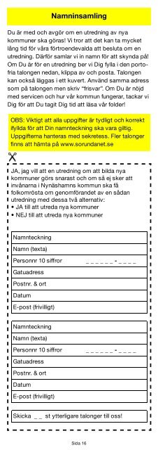 Två nya kommuner?