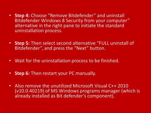 1 (800) 243-0051 Methods to Uninstall Bitdefender Windows 8 Security 