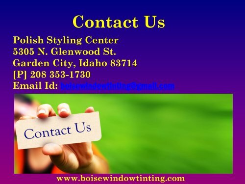 Car Window Tinting Boise | Boise Window Tinting