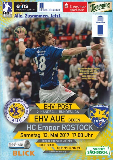 EHV Post: EHV Aue gegen HC Empor Rostock