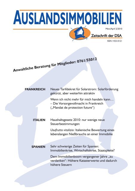 Auslandsimmobilien Deutsche Schutzvereinigung