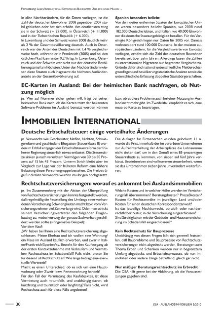 auslandsimmobilien - Deutsche Schutzvereinigung ...