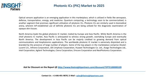 Current and Future Industry Trends of Photonic ICs (PIC) Market, 2016–2025 |The Insight Partners