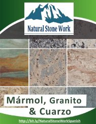 Catálogo de Natural Stone Work (español)