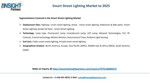 Global Smart Street Lighting Market to 2025