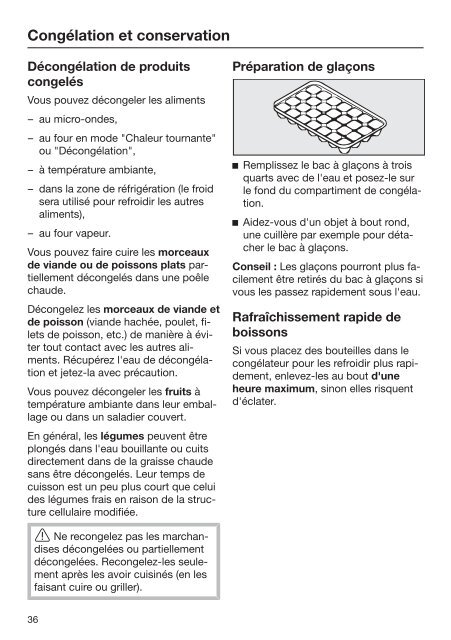 Miele KFN 37132 iD - Mode d'emploi et instructions de montage