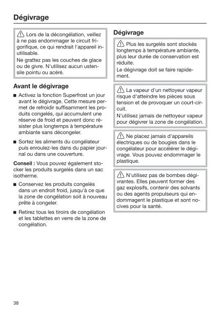 Miele KFN 37132 iD - Mode d'emploi et instructions de montage