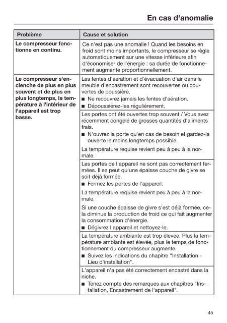 Miele KFN 37132 iD - Mode d'emploi et instructions de montage