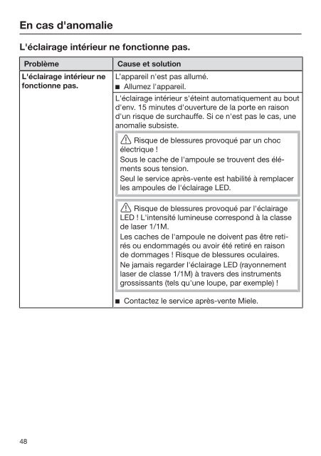 Miele KFN 37132 iD - Mode d'emploi et instructions de montage