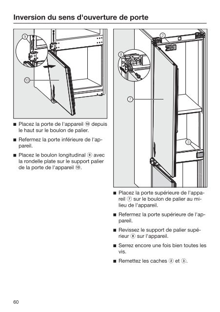 Miele KFN 37232 iD - Mode d'emploi et instructions de montage