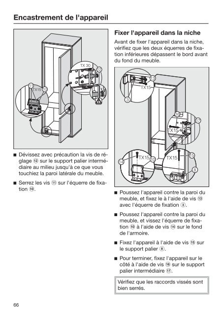 Miele KFN 37232 iD - Mode d'emploi et instructions de montage