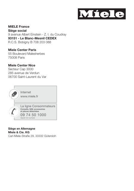 Miele KFN 37232 iD - Mode d'emploi et instructions de montage