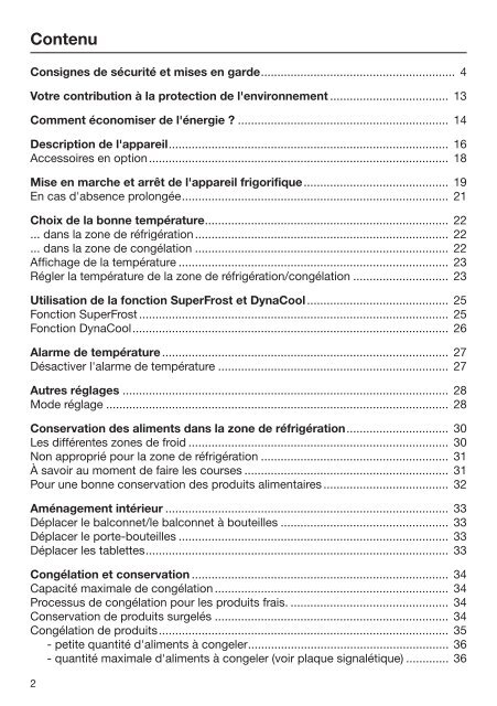 Miele KFN 37232 iD - Mode d'emploi et instructions de montage