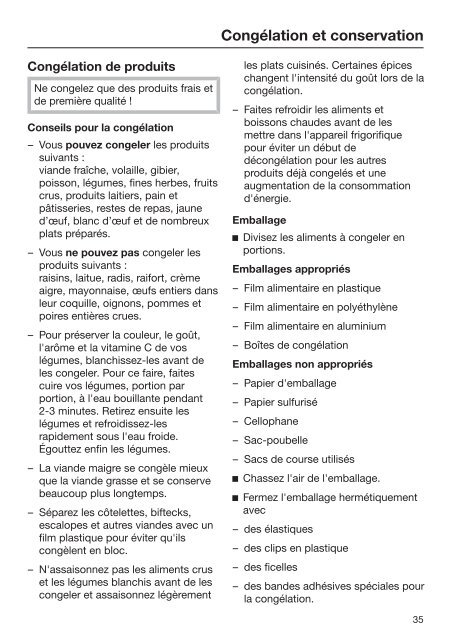 Miele KFN 37232 iD - Mode d'emploi et instructions de montage