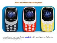 Nokia 3310 Flipkart Nokia 3 Amazon Nokia 5 Snapdeal Nokia 6 Flipkart