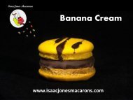 Banana Cream Macarons - Isaac Jones  Macarons