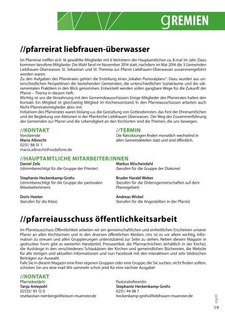 pfarrei-magazin PFINGSTEN 2017