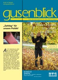 Maler Herbst ist schwer am Pinseln - Gusenblick