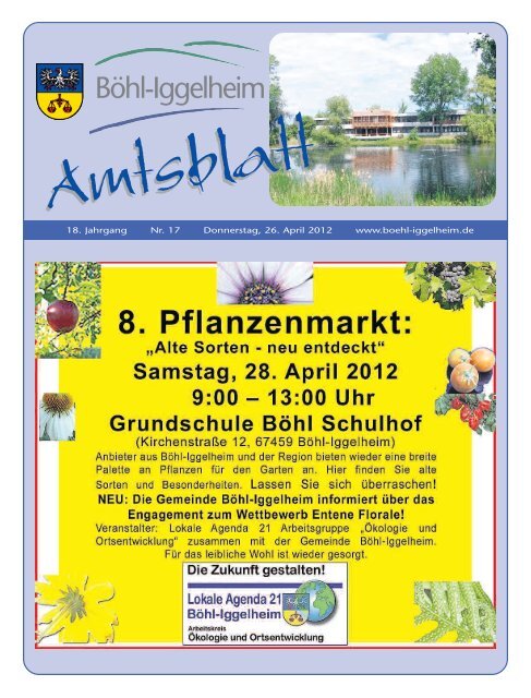 Amtsblatt vom 26.04.2012 (KW 17) - Gemeinde Böhl-Iggelheim