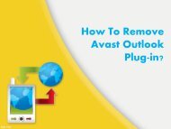 How To Remove Avast Outlook Plugin?