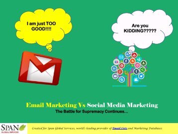 Email Marketing Vs Social Media Marketing