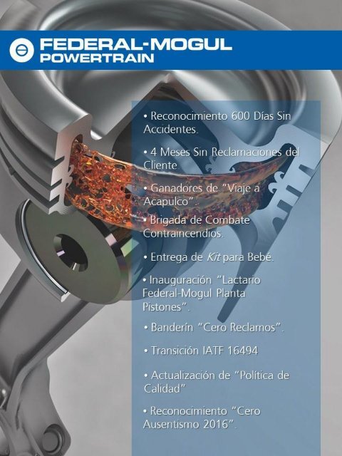 Revista "Piston News" Federal-Mogul Powertrain