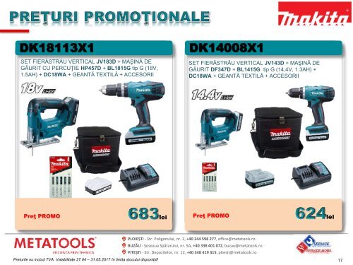 Oferta Makita Mai 2017