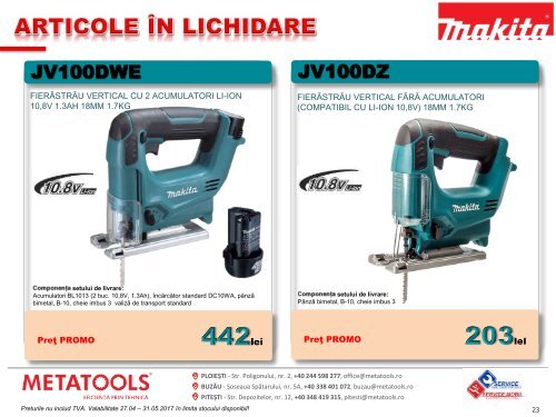 Oferta Makita Mai 2017